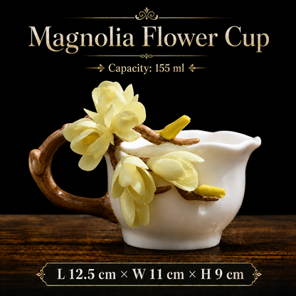 🌺Blooming Porcelain Flower Cup - 3D Floral Ceramic Tea Cup