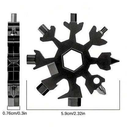 Viral 18-in-1 Snowflake Multi-tool Stainless Steel Portable Wrench
