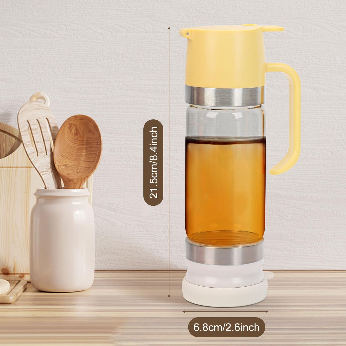 💥LAST DAY SALE 50% OFF🍯✨9oz No-Drip Glass Honey & Syrup Dispenser