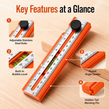 📏Multifunctional marking level ruler🔥