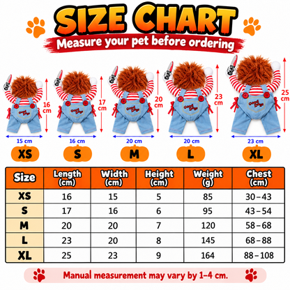 🎃 Funny Halloween Pet Costume – Turn Your Dog or Cat Into the Party Star! 🐶🔪🐱