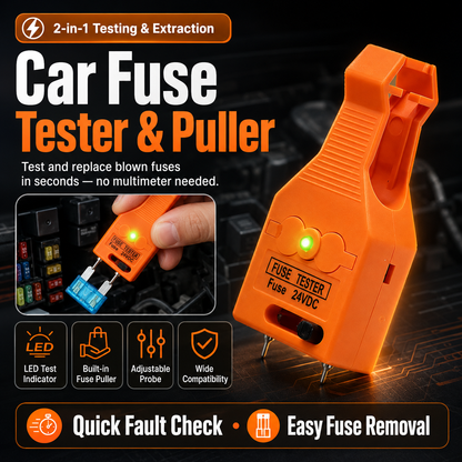 ⚡ 2-in-1 Car Fuse Tester & Puller – 🔍 Quick Check, 🔧 Easy Removal, 🚗 Roadside Ready