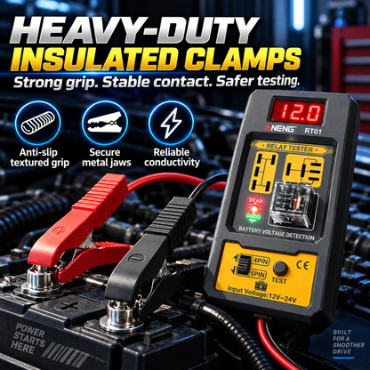 🚗 Find Bad Relays in Seconds ⚡ 12V–24V Automotive Relay & Battery Voltage Tester