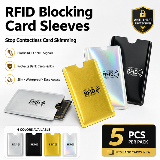 RFID Blocking Card Sleeves – Protect Your Cards from Contactless Skimming💳