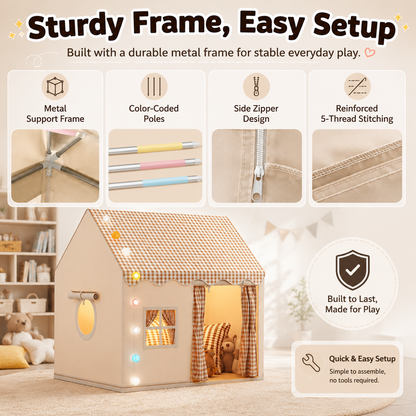 🏡 Kids’ Dream Playhouse Tent | ✨ A Cozy Hideaway for Reading, Playing & Imagination 🎁