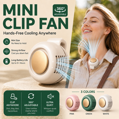 📢📢50% OFF !! ⏰ Bladeless Fan – Ultra-Light & 1.5h Fast Charge ⚡🌀