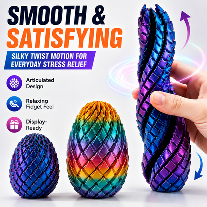 🐉 TwistMorph 3D Dragon Egg — Twist, Transform & Relax in Seconds ✨