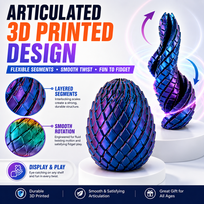 🐉 TwistMorph 3D Dragon Egg — Twist, Transform & Relax in Seconds ✨