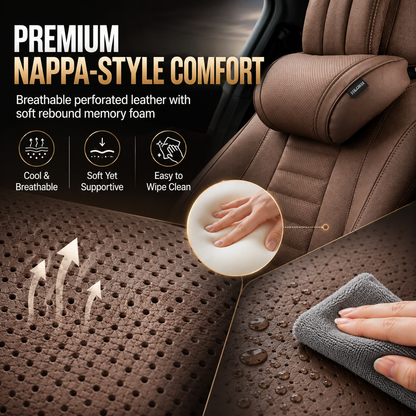 🛋️ Drive in First-Class Comfort — Ergonomic Car Neck & Lumbar Support Pillow Set 🚗