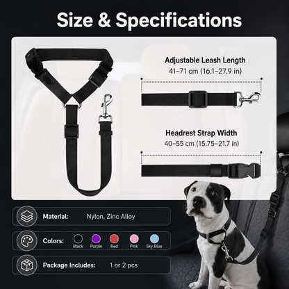 ❤️‍🔥New Hot Selling🔥Buy 2 Get 1 Free🔥 2-in-1 Dog Car Seat Belt & Walking Leash