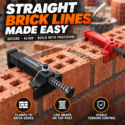 🧱 Adjustable Brick Line Clip – Fast, Precise Masonry Alignment Without Tools 🔧📏