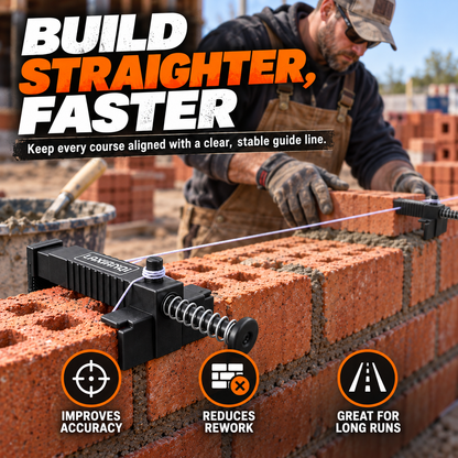 🧱 Adjustable Brick Line Clip – Fast, Precise Masonry Alignment Without Tools 🔧📏