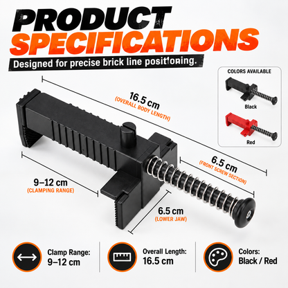 🧱 Adjustable Brick Line Clip – Fast, Precise Masonry Alignment Without Tools 🔧📏