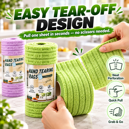 🧽 Tear-Off Cleaning Cloth Roll – Ultra-Powerful Cleaning, Wipes Away Grease in One Swipe! ✨ Super Absorbent & Reusable
