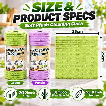 🧽 Tear-Off Cleaning Cloth Roll – Ultra-Powerful Cleaning, Wipes Away Grease in One Swipe! ✨ Super Absorbent & Reusable