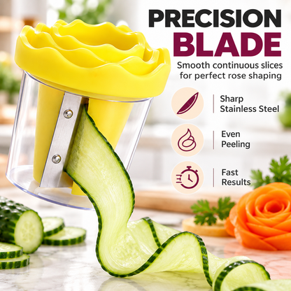 🌹 Turn Veggies Into Beautiful Roses in Seconds – Easy Vegetable Curler 🥕✨