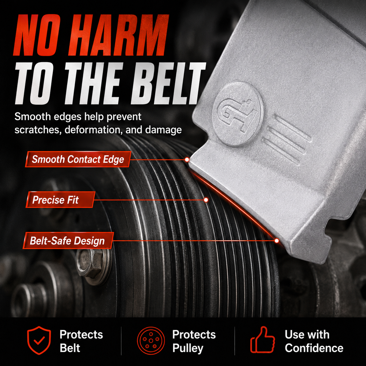 🔧 Belt Remover & Installer Tool Set — Install & Remove Belts Fast, Easy & Damage-Free