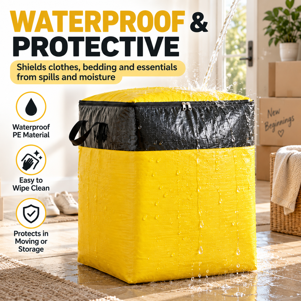 🏠 Waterproof Storage & Moving Bag – Store More, Organize Better, Move Easier 📦