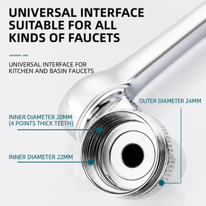 🔥Multifunctional Universal Splash-proof Foaming Splash Filter Extension Faucet🚰