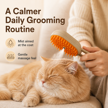 🔥Rechargeable Pet Spray Massage Comb