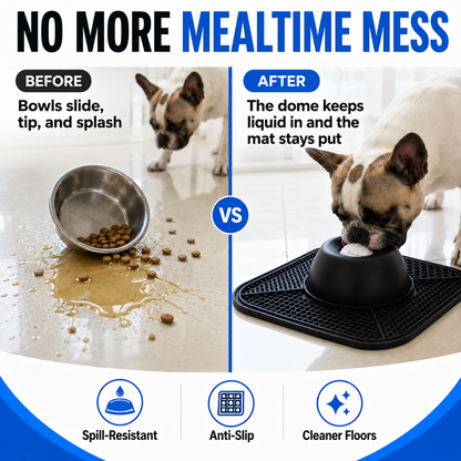 🐾 SlowLick Spill-Proof Dog Bowl — Slower Feeding, Less Mess, Happier Mealtimes