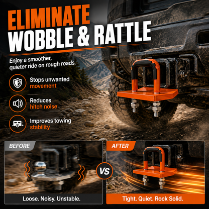 🔩 Heavy-Duty Anti-Rattle Hitch Tightener | 🚙 Stop Wobble & Rattle for a Safer, Quieter Tow