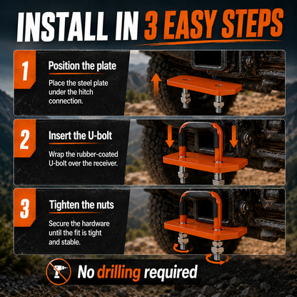 🔩 Heavy-Duty Anti-Rattle Hitch Tightener | 🚙 Stop Wobble & Rattle for a Safer, Quieter Tow