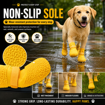 🐶🐱🐾No More Dirty Paws – Waterproof Non-Slip Dog Shoes for Rain, Mud & Outdoor Walks
