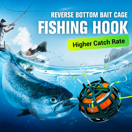 🔥Reverse Bottom Bait Cage Fishing Hook🪝