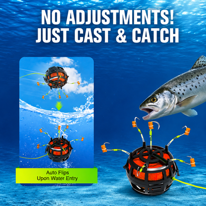 🔥Reverse Bottom Bait Cage Fishing Hook🪝