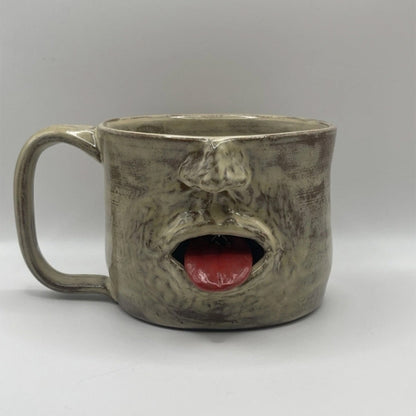 🔥Last Day 50% OFF - Hilarious 3D Tongue-Out Ceramic Mug - Funny Prank Coffee Cup
