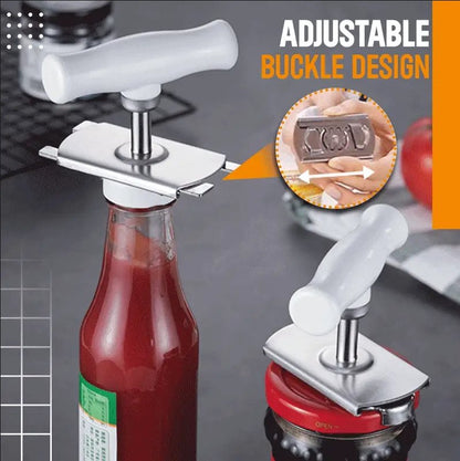 Easy Adjustable Stainless Steel Cap Opener