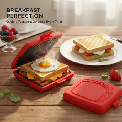 🥪 50% OFF NOW! 🔥 Microwave Toaster & Sandwich Maker – Fast Cooking, Non-Stick & Easy to Clean ✨