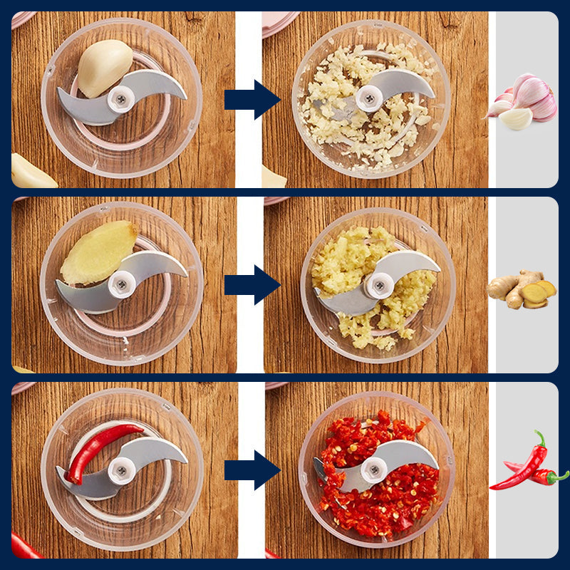 💗LAST DAY SALE 50% OFF⚡50K+ SOLD💕Powerful Large-Capacity Electric Food Chopper – Robust Motor, Smart Design & Stainless Steel Blades