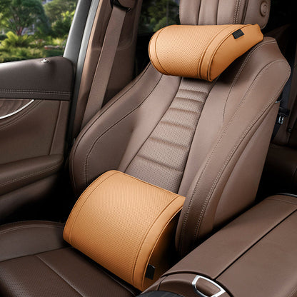 🛋️ Drive in First-Class Comfort — Ergonomic Car Neck & Lumbar Support Pillow Set 🚗